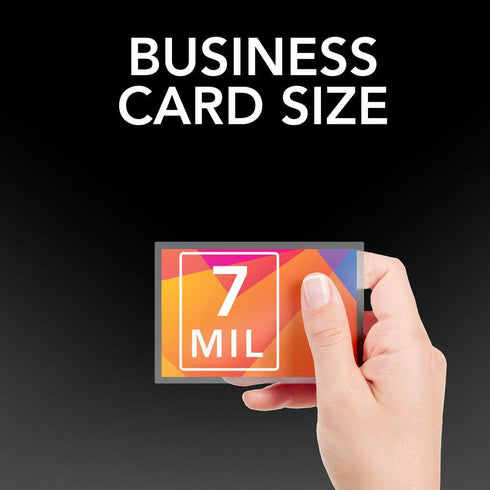 GBC Laminating Sheets, Thermal Pouches, Business Card Size, 7 Mil, 100 Pack (3300371)