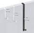 Unjumbly 4 Pack Over The Door Hooks | Fits Door Width 1 3/8" to 1 3/4", Reversible Hangers for Clothes