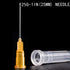 25 Pack 1ml/cc Plastic Syringe with 25Ga and Cap, Individually Sealed Wrapped for Scientific Labs