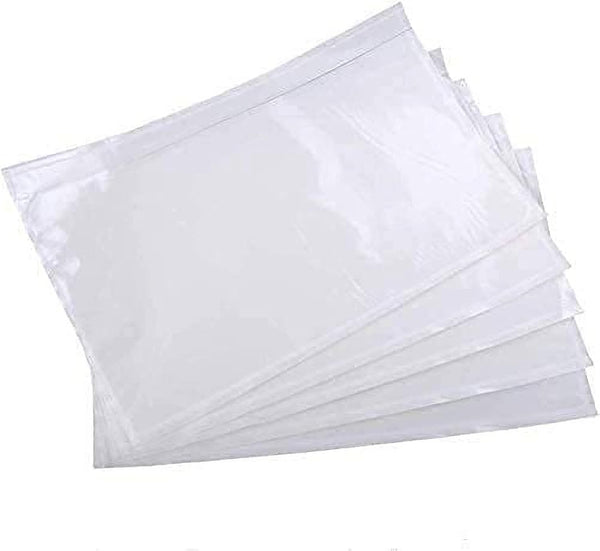 Packing List Envelopes, Clear 7.5" x 5.5" Self Adhesive Shipping Labels Envelope Pouches (100 PCS)