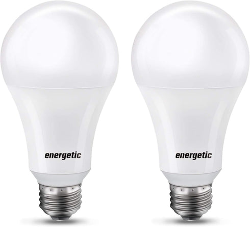 Super Bright Light Bulb 150 Watt Equivalent A21 LED, Daylight 5000K, E26 Base, 2600 High Lumens, Non-Dimmable, 2 Pack