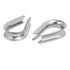 uxcell 8mm 5/16inch Standard Stainless Steel Wire Rope Cable Thimbles, 10 Pcs