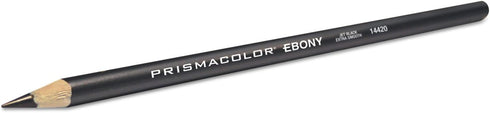 Design EBONY Sketching Pencil, Black Matte Barrel, Dozen