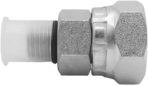 (2-PACK) 6900-04-06-O Hydraulic Hose Adapter Fitting: 1/4" Male O-Ring Boss to 3/8" NPSM Female Pipe