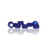 HPLC Pre-slit Screw Thread Vial with Blue Caps, 9mm, Blue PTFE/White Silicone Septa, 100 pcs/pk