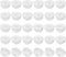 PATIKIL 30 Pcs Silicone Round Snap, 6.5mm Diameter Locking Furniture Hole Plug Cap for 2.5-6.5mm Hole, White