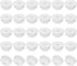PATIKIL 30 Pcs Silicone Round Snap, 6.5mm Diameter Locking Furniture Hole Plug Cap for 2.5-6.5mm Hole, White