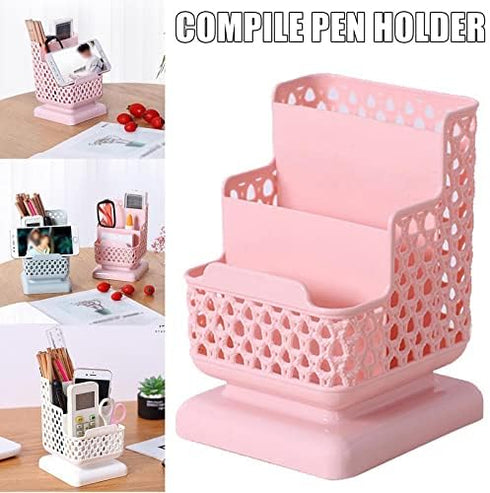 QDKVTNDJZ Holder,1Pcs Pen Office Organizer Desktop Storage Box Pencil Brush Pot Makeup Container Sundries Desk