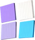 STOBOK 4 Pcs Lined Pad Small Divider Sticking Memo Paper, Sticky Kraft Tags, Bookmarks, Sticky Yellow Tabs