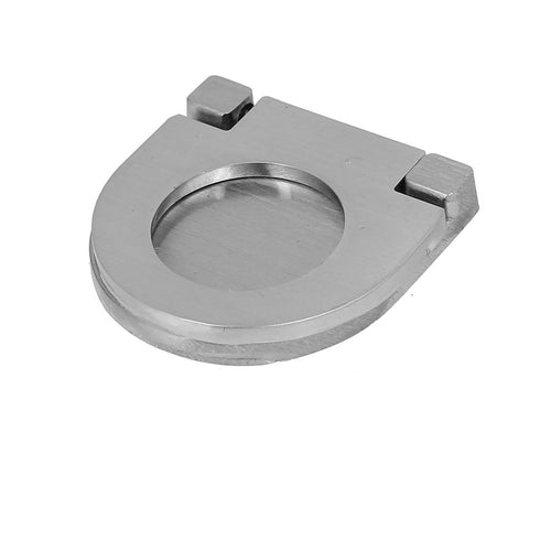 uxcell a16112200ux0755 Stainless Steel Concealed Hidden Recessed Grip Pull Handles Silver Tone