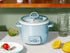 Generic 4-Cup 2-Cup Rice Cooker and Food Steamer, Cooked, Uncooked, Nonstick Ceramic, Pop-Up Steam Tray, Blue