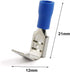ZYAMY 50pcs Piggy Back Spade Waterproof Electrical Insulated Quick Splice Crimp Terminals Blue