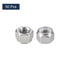 uxcell 50Pcs 7/16"-14 Nylon Insert Hex Lock Nuts, 316 Stainless Steel Self-Locking Stop Nut for Industrial
