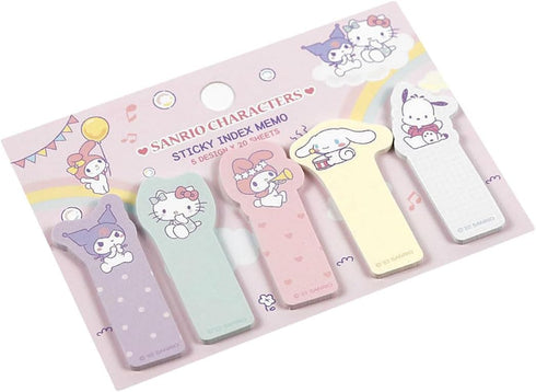 Sticky Index Memo Set Note Pad, Kawaii Kuromi, Kitty, My Melody, Cute Stationary Note School Supplies