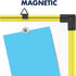Quartet 24 x 18 Inches Industrial Magnetic Whiteboard with Yellow Frame (724120)