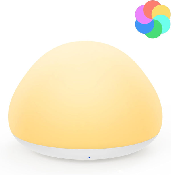 JolyWell Baby Night Light for Nursery, Soft Silicone Tap Control Night Lamp