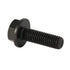 M6 x 20mm Flanged Hex Head Bolts, Full Thread Alloy Steel Screws, Black Oxide Finish, Quantity 25