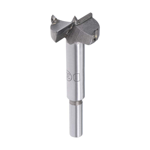 uxcell Forstner Drill Bits 30mm, Tungsten Carbide Wood Hole Saw Auger Opener for Woodworking with 8mm Round Shank