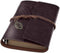 Retro Leaves PU Leather Cover Loose Leaf Blank Writing Journal, Coffee, A7 (5 inch) Diary Gift