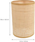 2pcs Veemoon Rattan Drum Lamp Shade Replacement Chandelier Lampshade Woven Cylinder Light Covers Table Lamp Covers