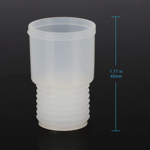 stonylab Silicone Stopper with Thread, 24# Natural Septum Stopper for 24/40, 24/29 Lab Glassware, Pack of 10