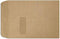 LUXPaper 9 x 12 Open End Window Envelopes, 50 Qty, Peel & Press, Grocery Bag Brown
