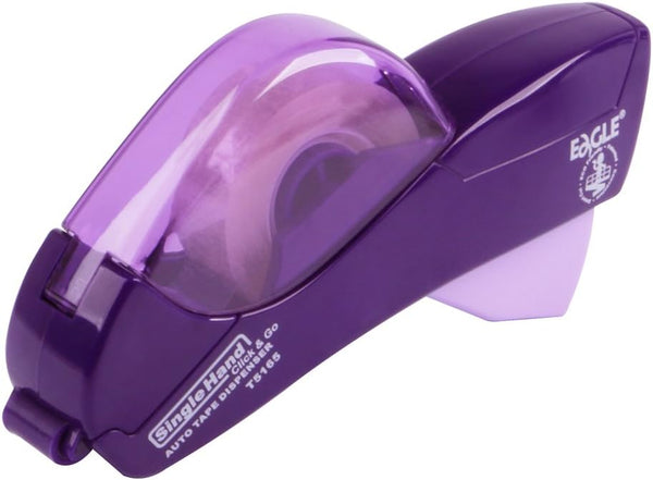 Eagle Automatic Tape Dispenser, Single Handheld Design, Includes 1 Roll of 0.5 Inch and 1 Roll of 0.75 Inch Tapes
