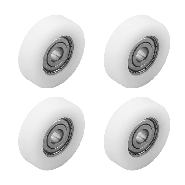 MroMax Roller Idler Bearing Pulley, 6 x 30 x 9mm Sliding Conveyor Nylon Wheel with 626Z Bearing, 4Pcs