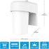 1-Light HALO FE White LED Outdoor Lantern Sconce with Dusk to Dawn