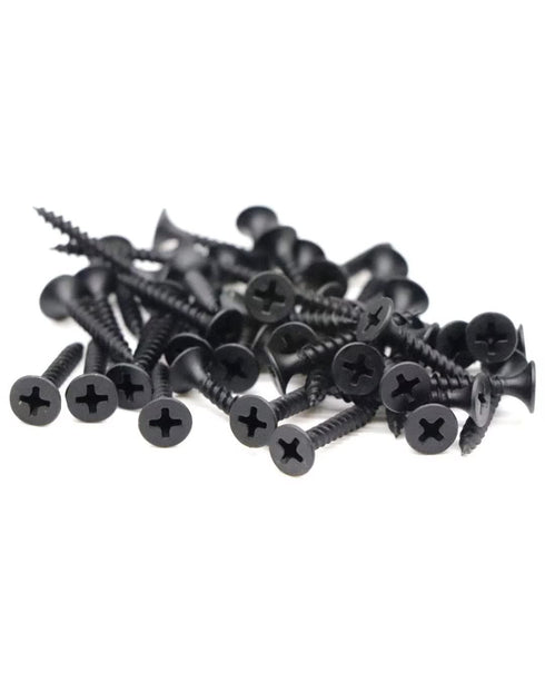 #6 x 1-1/4" Wood Screws 100PCS, Coarse Thread Drywall Screws, Flat Truss Head Self Tapping Screws