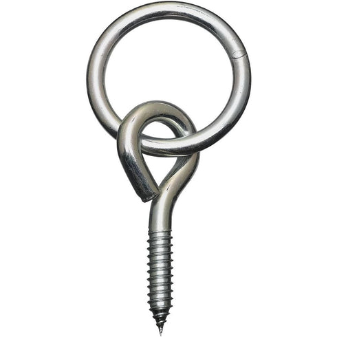 National Hardware Rings with Screw Eyes, Zinc plated, N220-657