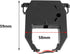 heyous 5-Pack 5.8cm Black Nylon Ribbons for Time Clocks - Durable Office Accessories