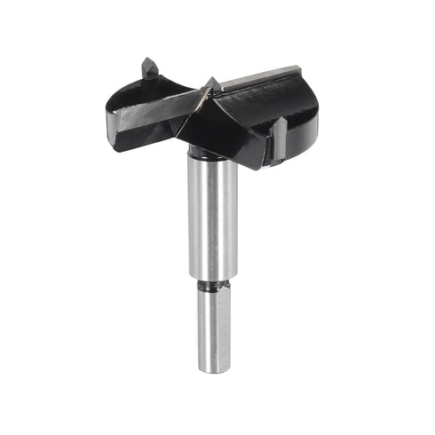 Forstner Drill Bit 60mm (2-3/8") K30/C1 Tungsten Carbide Tip Triangle Shank Opener Cutter for Woodworking