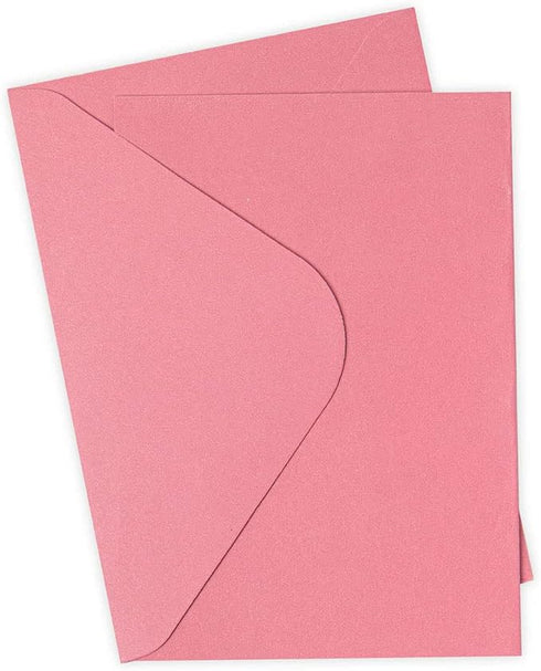 Sizzix Surfacez Card & Envelope Pack A6 Rose, 10PK, Multicolor