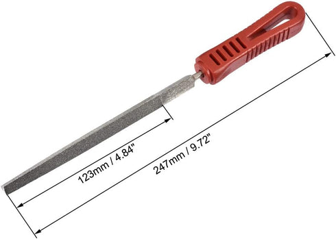 uxcell Diamond File 6 Inch Triangle File Diamond Coated Plastic Handle Hand Tool for Grinding Polishing by uxcell