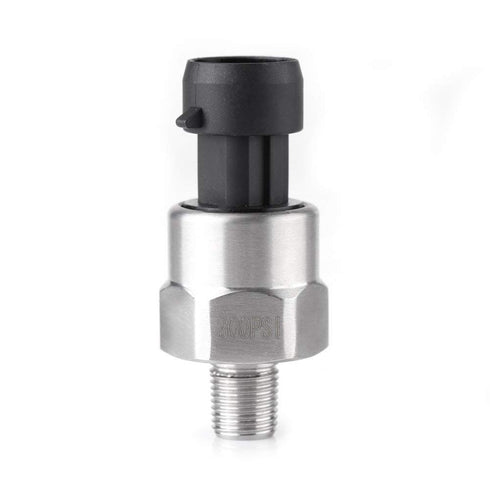 1/8NPT Thread Stainless Steel Pressure Transducer Sender Sensor, 30/100/150/200/300/500 psi for Oil Fuel Air Water