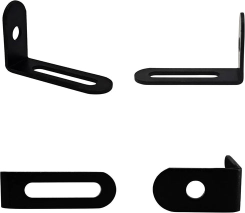 AUXBC 10Pcs 1.5"x1"x0.5"Adjustable 90 Right Angle Brackets, Metal L Bracket Heavy Duty Degree Corner Fastener L-Shape