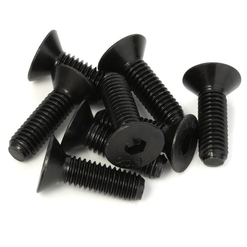 M8-1.25 x 60mm Flat Head Socket Cap Screws, 10 PCS Countersunk Bolts, Alloy Steel Grade 10.9, Fully Threaded, Allen