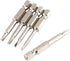 Fixinus 6 Pieces Magnetic Triangle Screwdriver Bits Set: 1/4 Inch Hexagonal, 1.8 mm to 3.0 mm, 50 mm Length