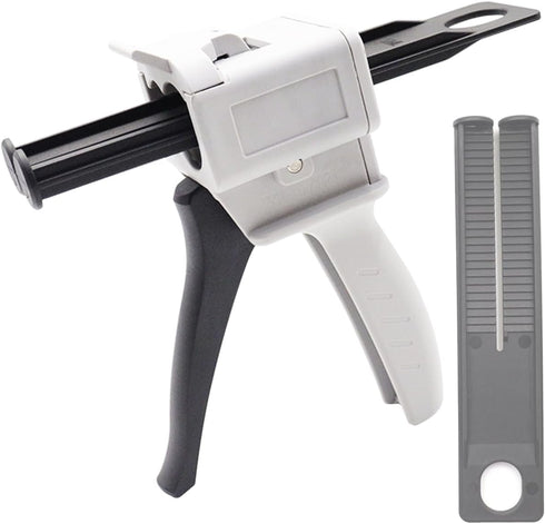 AB Glue Gun, 50ml Two-Component Glue Gun, 2:1/1:1 Epoxy Sealant Dispensing Kit