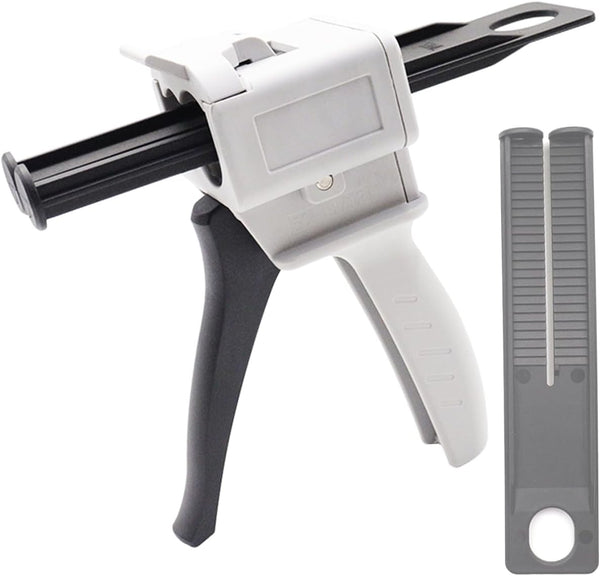 AB Glue Gun, 50ml Two-Component Glue Gun, 2:1/1:1 Epoxy Sealant Dispensing Kit