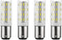2X B15D 5W Ba15d LED Light Bulb, AC/DC 12V, Daylight White 6000K, 35W Equivalent