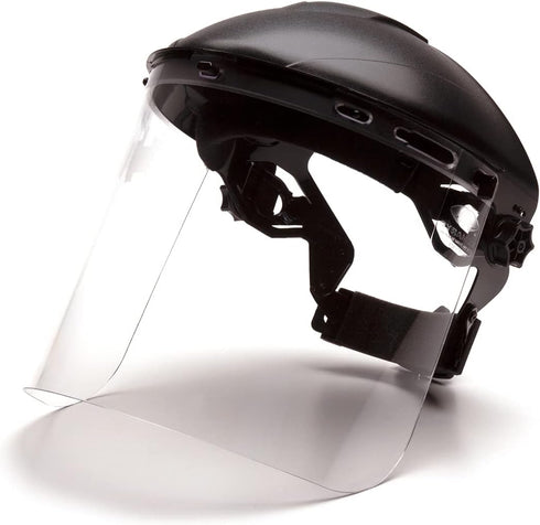Pyramex Safety Full Face Shield Eye & Face Protection (Headgear Not Included), Clear Cylinder Polycarbonate - ANSI Z87+