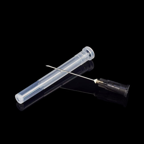 JIBENGAO 22 Gauge Needle, 100Pcs Individually Wrapped Lab Needles