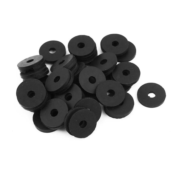 uxcell Rubber Flat Washers, 18mm OD 5mm ID 2mm Thickness for Faucet Pipe Water Hose, Pack of 50