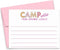 Personalized Camp Stationery for Girls, Personalized FLAT Stationery for Girls, Cute Stationary