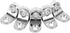 10pcs Shelf Support Pegs, Glass Shelf Brackets, Brackets for Glass Shelves, Zinc Alloy Round Corners Shape Shelf Holder