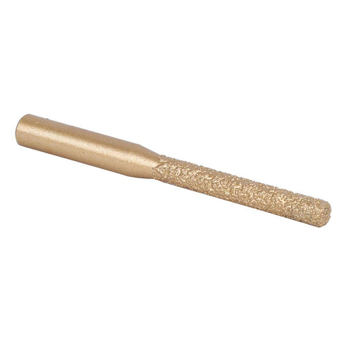 Stone(6.35x5x65mm) Router Bits Golden Brazed Straight Shank Rotary Wheel Router Bit for Marble Granite