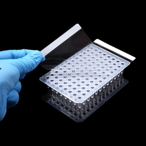 PCR Sealing Film for 96-Well Plates, 5.3x3.3 inches, 100 Sheets, Clear