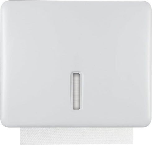 Stardrix Multifold Paper Towel Dispenser Wall Mount (White) Large Capacity C-Fold, Trifold,